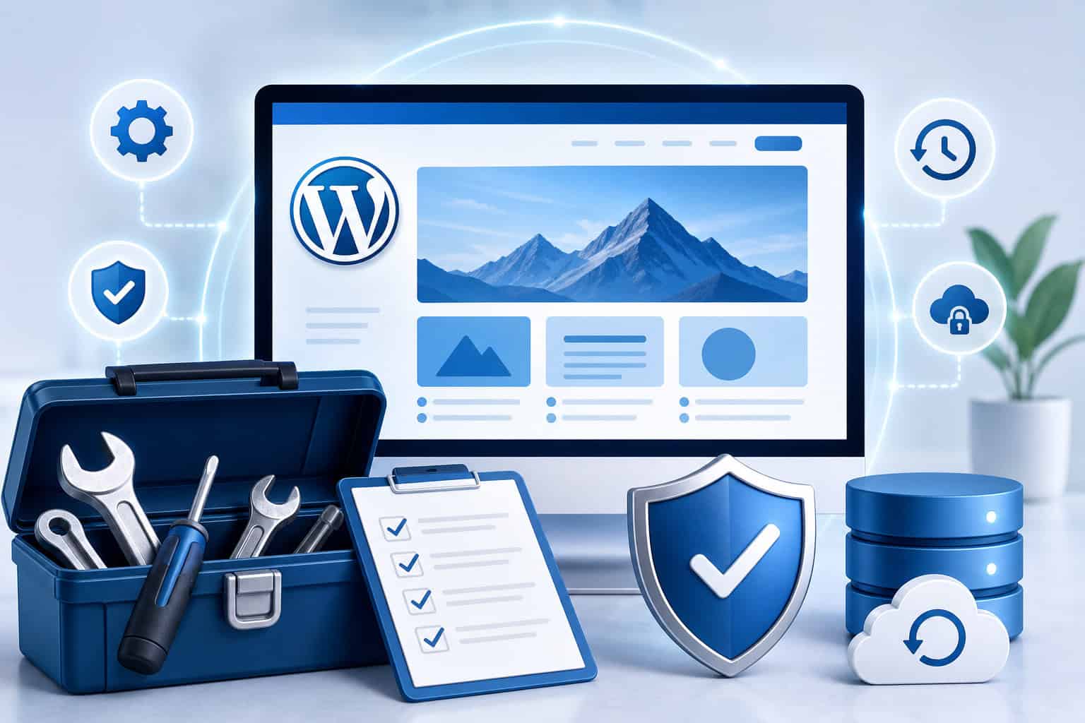 WordPress support plan tools and security