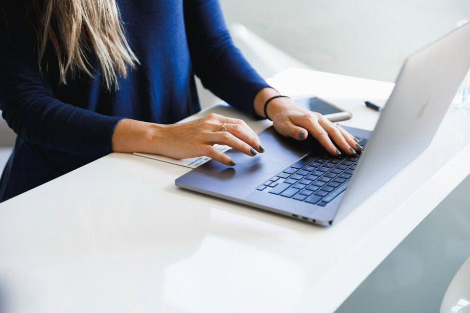 working on website